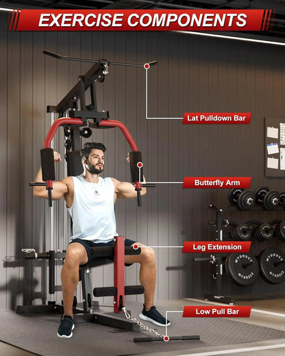 Home Gym Machine – Full Body Strength Training Equipment with Chest Press, LAT Pulldown, Leg… — product image 2