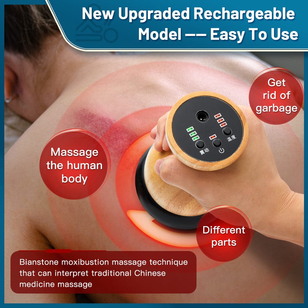 Hot Stone Electric Gua Sha Massager – Back and Waist Massage Tool for Relaxing Muscles, Body Warm… — product image 6