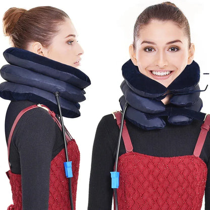 Inflatable Neck Collar Pillow for Cervical Traction & Posture Correction — product image 4