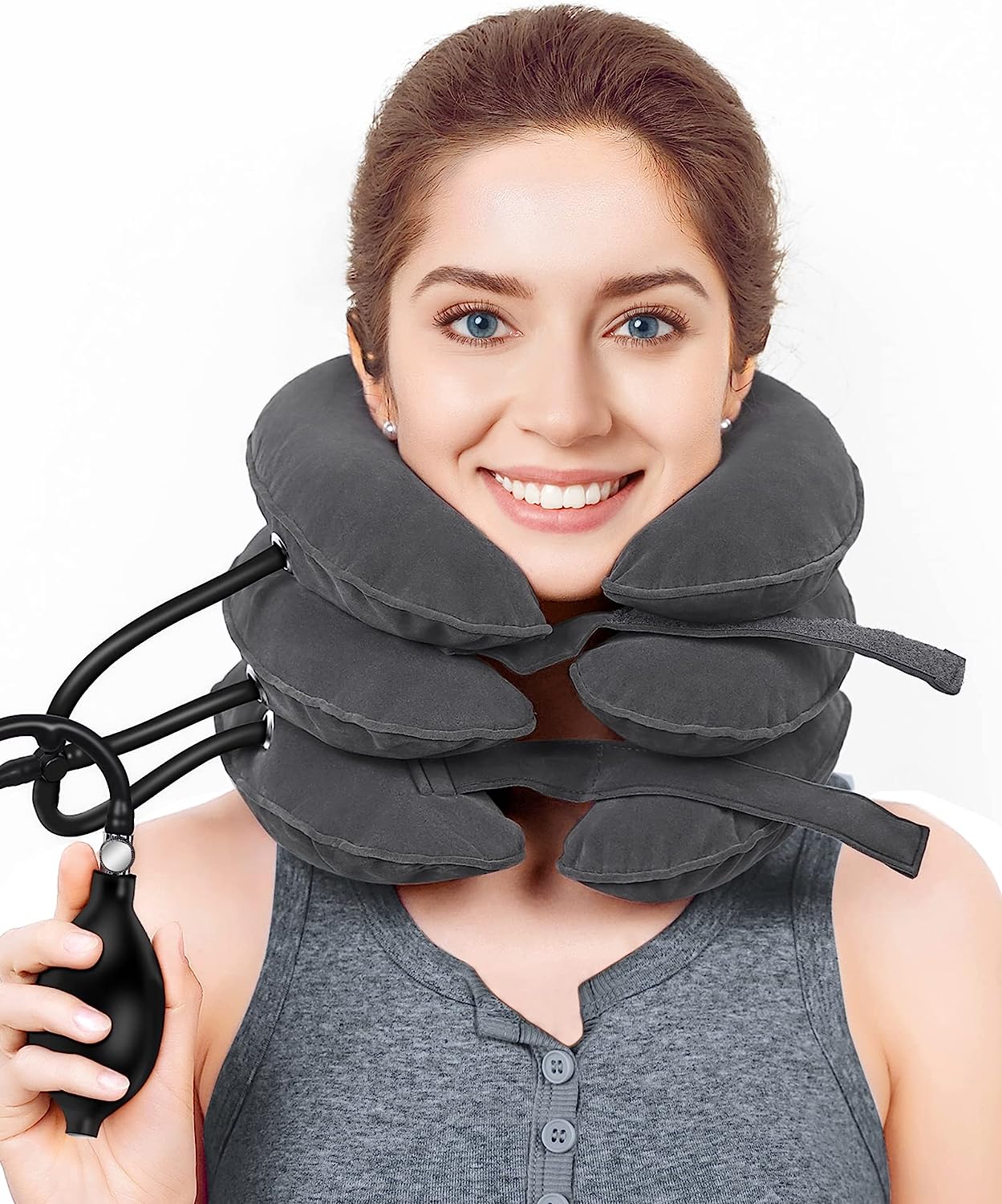 Inflatable Neck Collar Pillow for Cervical Traction & Posture Correction — product image 2