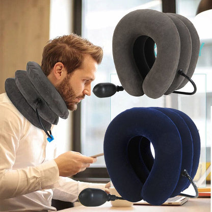 Inflatable Neck Collar Pillow for Cervical Traction & Posture Correction — product image 12