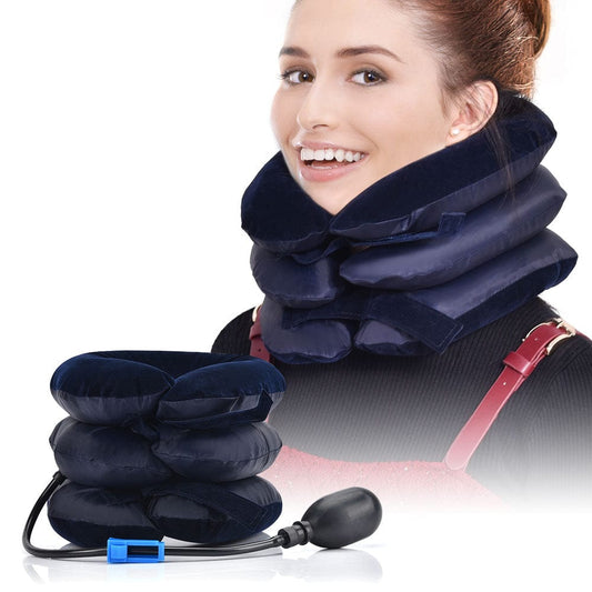 Inflatable Neck Collar Pillow for Cervical Traction & Posture Correction — product image 1