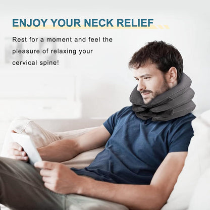 Inflatable Neck Collar Pillow for Cervical Traction & Posture Correction — product image 11