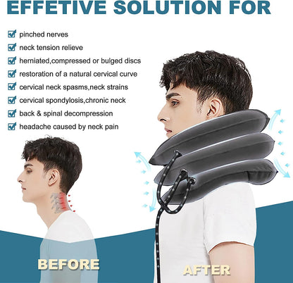 Inflatable Neck Collar Pillow for Cervical Traction & Posture Correction — product image 9