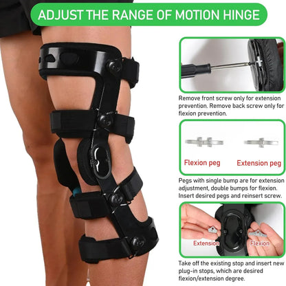 Knee Brace for ACL/MCL/PCL Injuries, Ligament Support & Sports Recovery, Hinged ROM Orthopedic… — product image 7