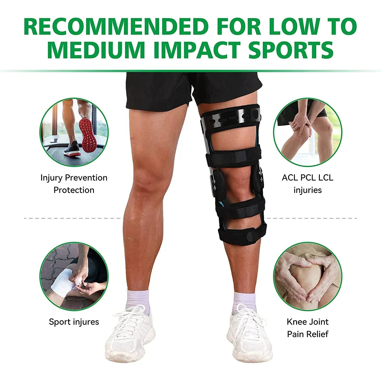 Knee Brace for ACL/MCL/PCL Injuries, Ligament Support & Sports Recovery, Hinged ROM Orthopedic… — product image 5