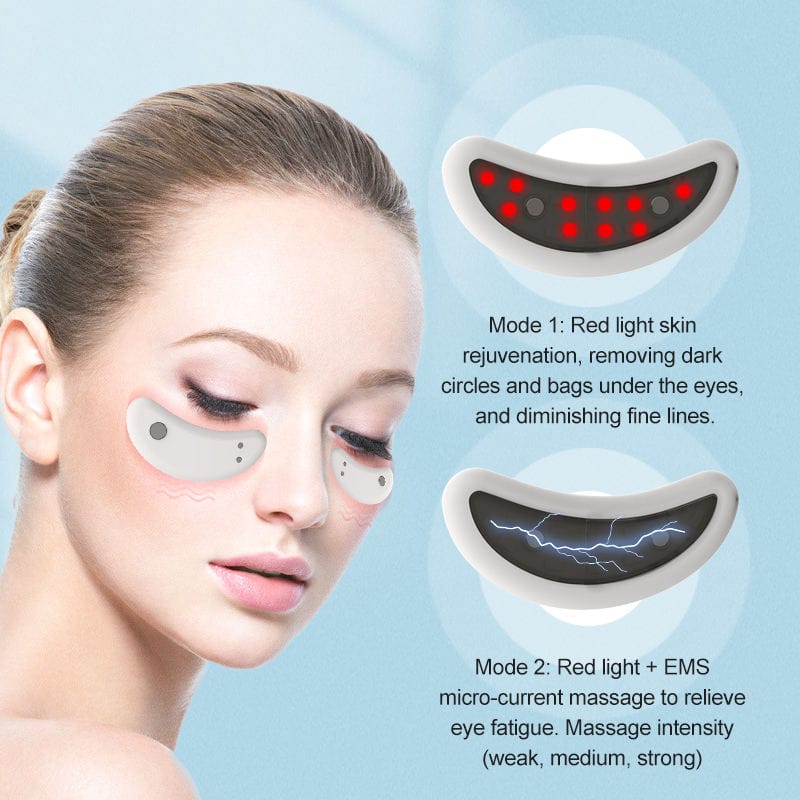 LED Red Light Eye Therapy Massager with EMS and Gel Patches for Under Eye Wrinkle Treatment — product image 6