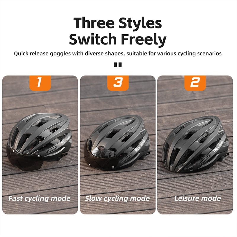 Magnetic Lens Cycling Helmet - Breathable, Lightweight MTB & Road Bike Helmet for Men & Women,… — product image 9