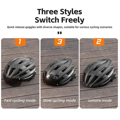 Magnetic Lens Cycling Helmet - Breathable, Lightweight MTB & Road Bike Helmet for Men & Women,… — product image 9