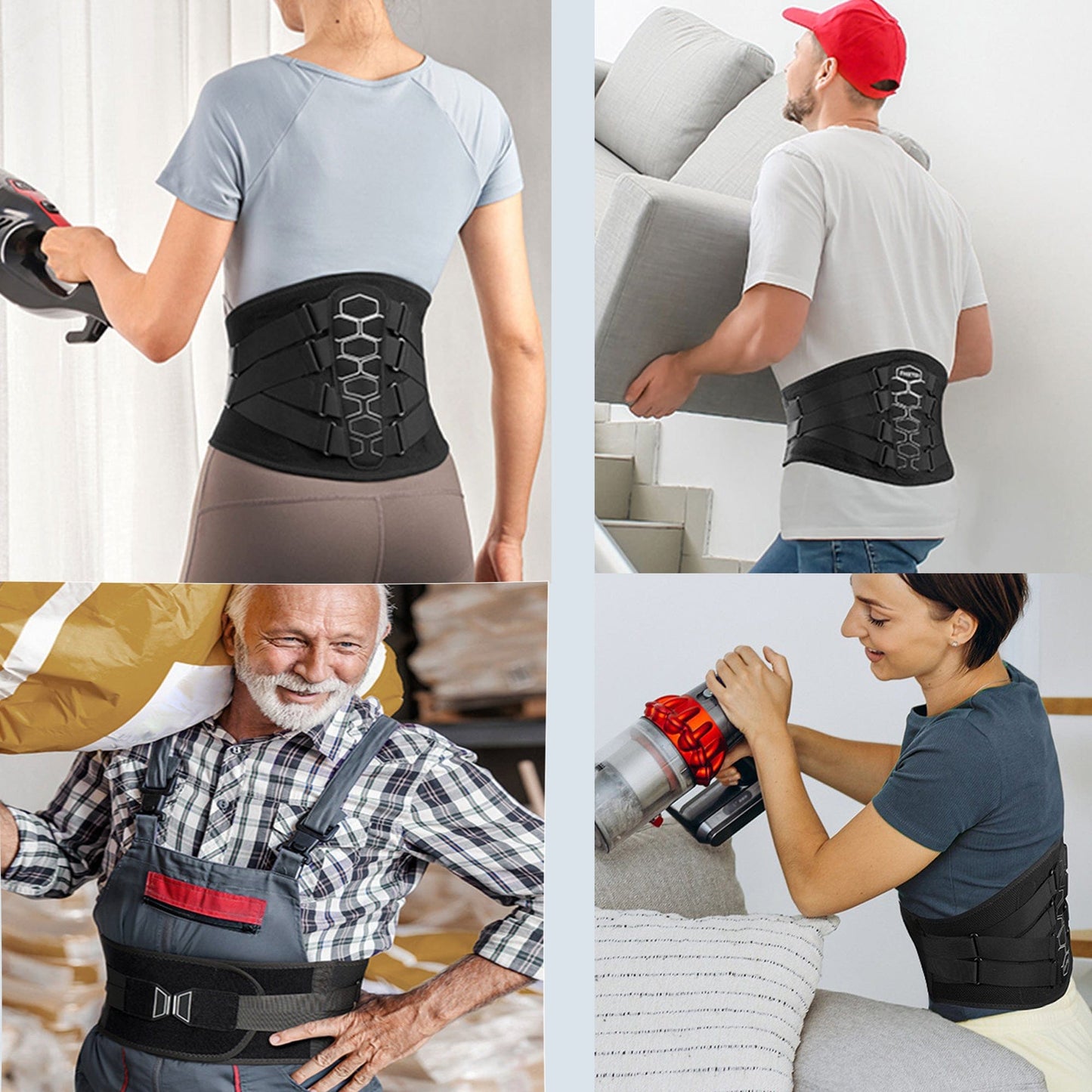 Lower Back Brace for Lumbar Support, Ergonomic Sports Belts for Herniated Discs & Sciatica Relief for… — product image 5