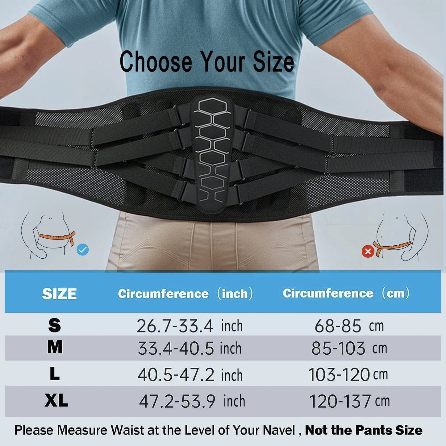 Lower Back Brace for Lumbar Support, Ergonomic Sports Belts for Herniated Discs & Sciatica Relief for… — product image 6