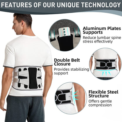 Lower Back Brace for Lumbar Support, Ergonomic Sports Belts for Herniated Discs & Sciatica Relief for… — product image 10