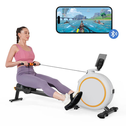 Magnetic Rowing Machine for Home – 32 Level Adjustable Resistance Cardio Trainer with LED Monitor and… — product image 1