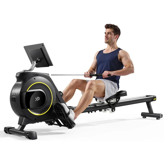 Magnetic Rowing Machine for Home – 350 lb Capacity with 16 Level Silent Resistance and Full Body… — product image 1