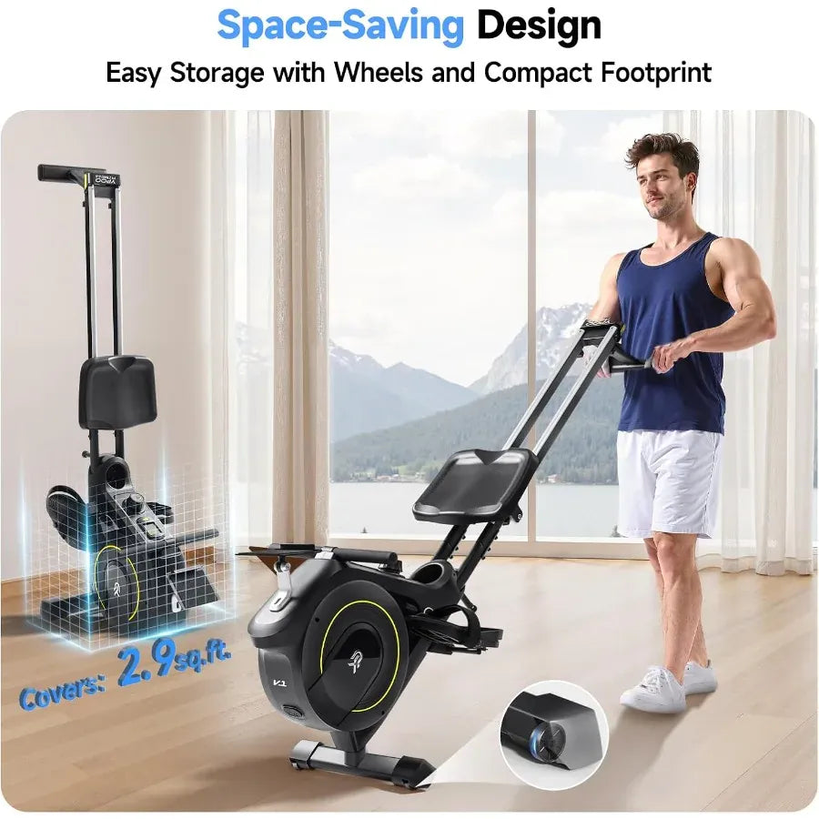 Magnetic Rowing Machine for Home – 350 lb Capacity with 16 Level Silent Resistance and Full Body… — product image 5
