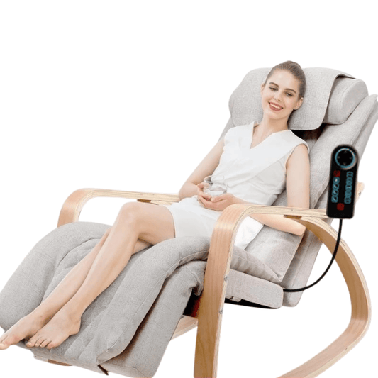 Massage Rocker Recliner Chair – Ergonomic Overstuffed Lounge Chair with Heat & Vibration Neck and… — product image 2