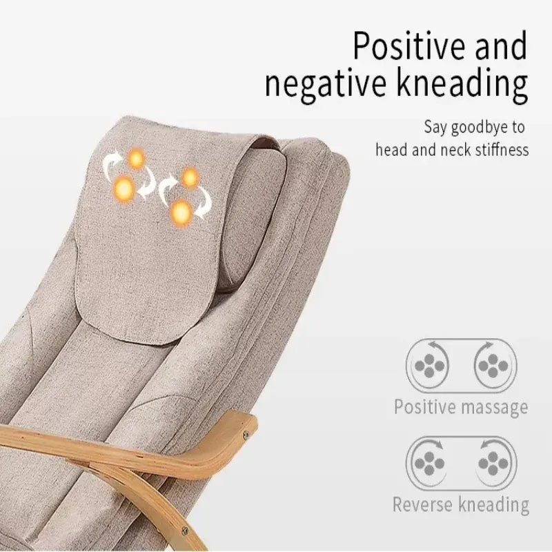 Massage Rocker Recliner Chair – Ergonomic Overstuffed Lounge Chair with Heat & Vibration Neck and… — product image 8
