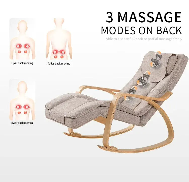 Massage Rocker Recliner Chair – Ergonomic Overstuffed Lounge Chair with Heat & Vibration Neck and… — product image 7