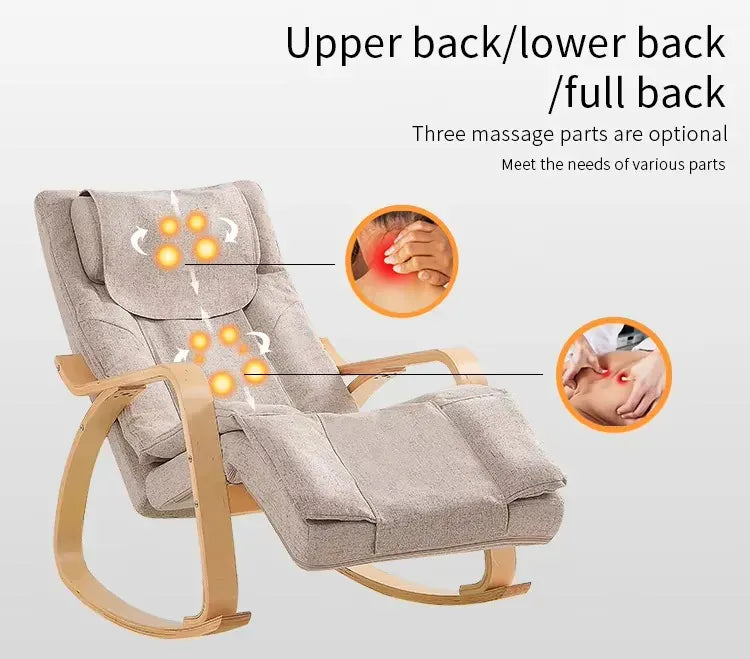 Massage Rocker Recliner Chair – Ergonomic Overstuffed Lounge Chair with Heat & Vibration Neck and… — product image 9