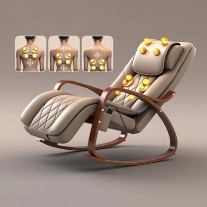 Massage Rocker Recliner Chair – Ergonomic Overstuffed Lounge Chair with Heat & Vibration Neck and… — product image 4