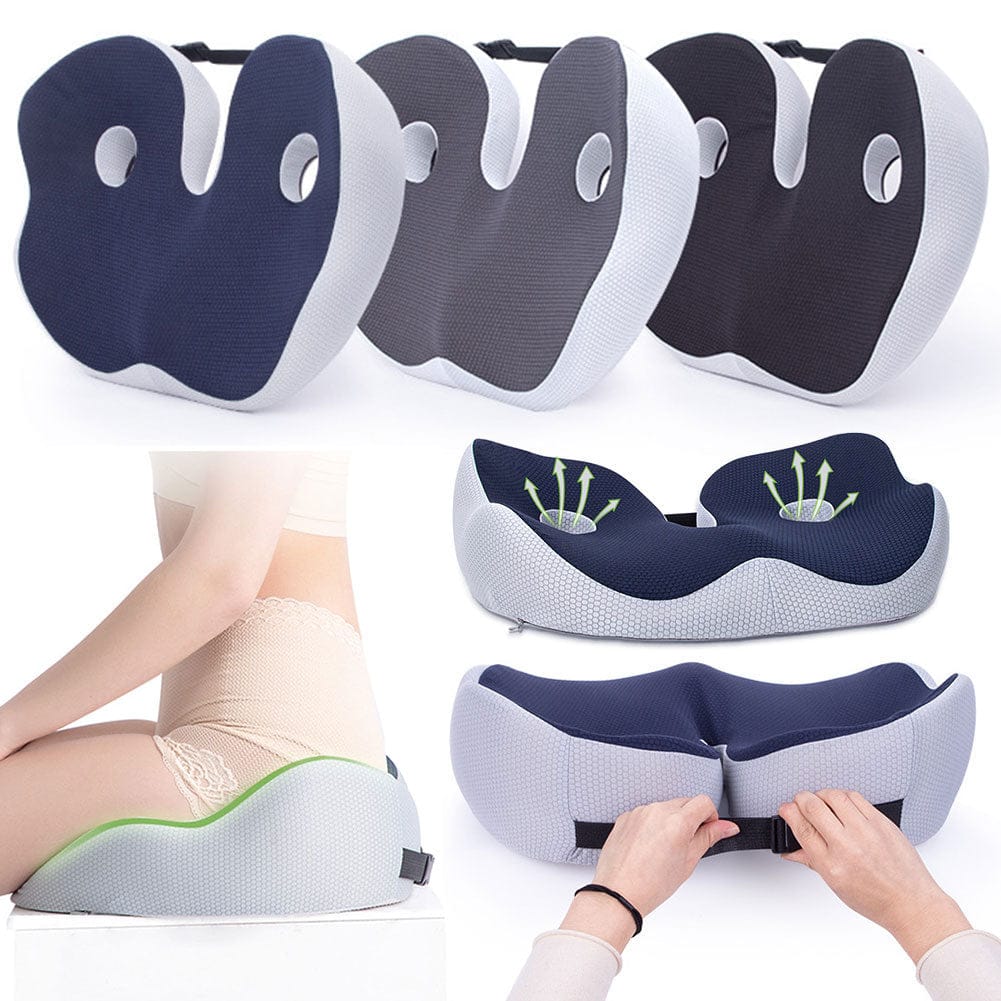 Memory Foam Sit Bone Relief Cushion – Ergonomic Washable Seat Cushion for Pressure Relief, Breathable… — product image 4