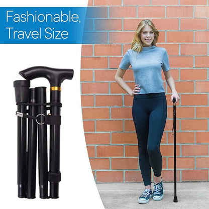 Multifunctional Walking Stick – Telescopic Hiking Cane, Folding Trekking Poles for Seniors,… — product image 10