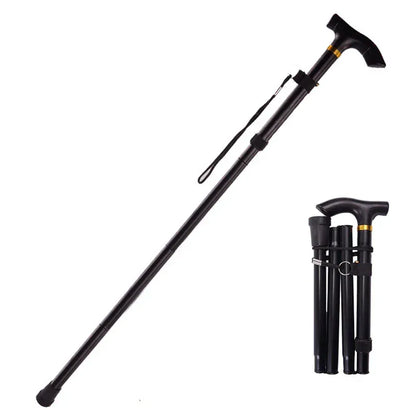 Multifunctional Walking Stick – Telescopic Hiking Cane, Folding Trekking Poles for Seniors,… — product image 1