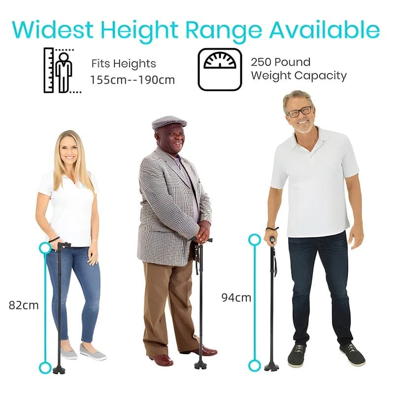 Multifunctional Walking Stick – Telescopic Hiking Cane, Folding Trekking Poles for Seniors,… — product image 8