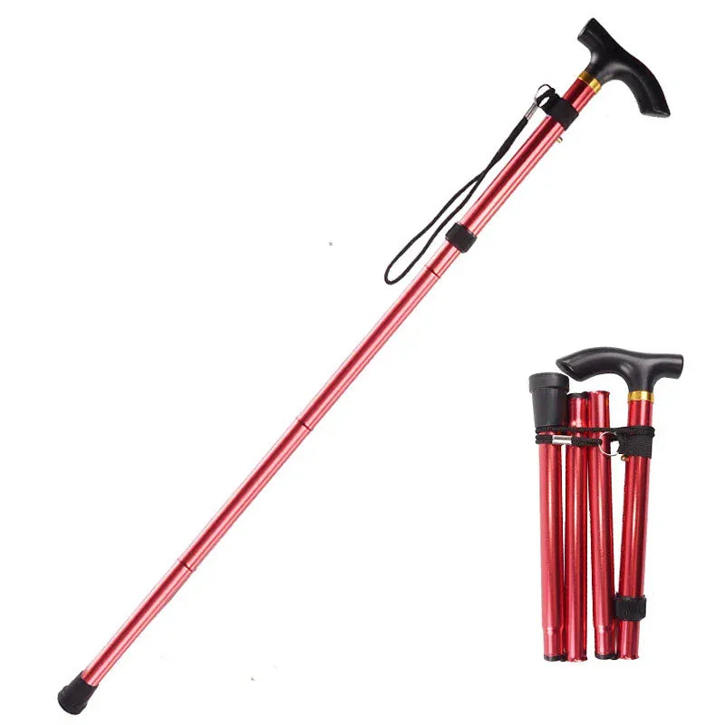 Multifunctional Walking Stick – Telescopic Hiking Cane, Folding Trekking Poles for Seniors,… — product image 4