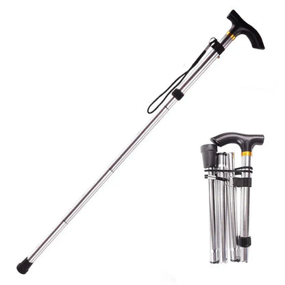 Multifunctional Walking Stick – Telescopic Hiking Cane, Folding Trekking Poles for Seniors,… — product image 3