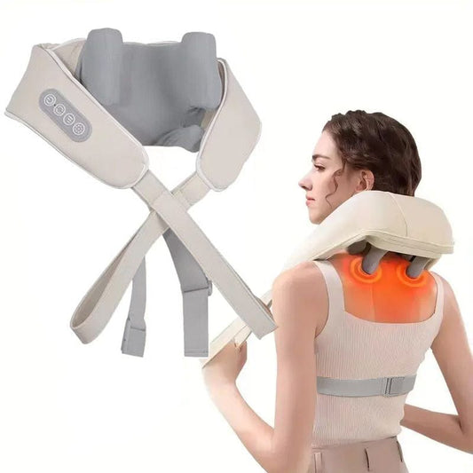 Neck and Shoulder Massager with Heat, Deep Tissue Shiatsu Kneading for Pain Relief, Electric… — product image 1