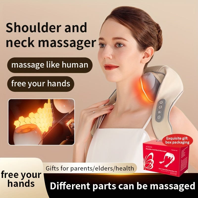 Neck and Shoulder Massager with Heat, Deep Tissue Shiatsu Kneading for Pain Relief, Electric… — product image 7