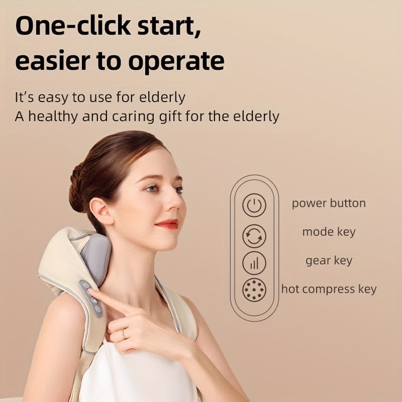 Neck and Shoulder Massager with Heat, Deep Tissue Shiatsu Kneading for Pain Relief, Electric… — product image 8