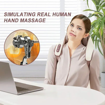 Neck and Shoulder Massager with Heat, Deep Tissue Shiatsu Kneading for Pain Relief, Electric… — product image 6