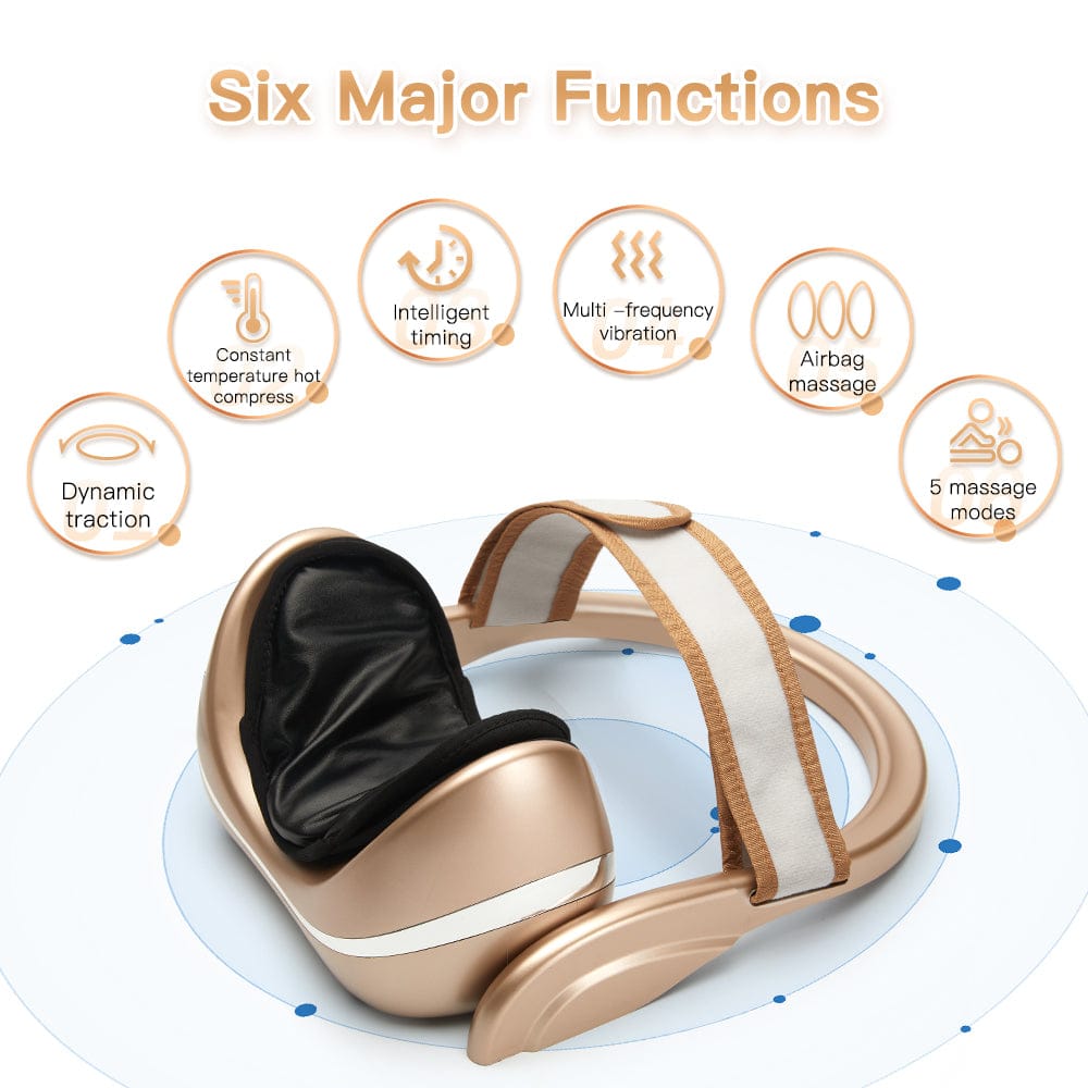 Neck Massage Pillow for Pain Relief – Cervical Chiropractic Traction Device with Heating, Vibration &… — product image 7