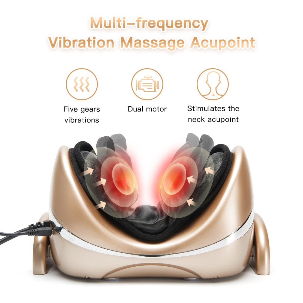 Neck Massage Pillow for Pain Relief – Cervical Chiropractic Traction Device with Heating, Vibration &… — product image 8