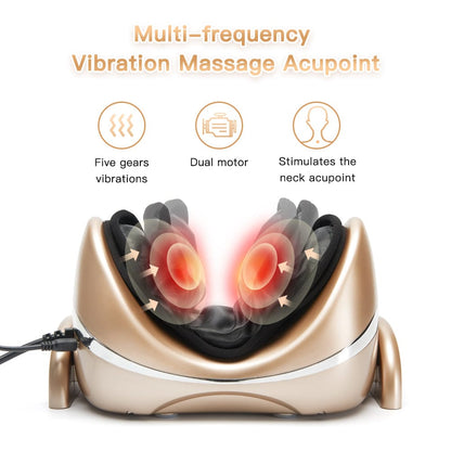 Neck Massage Pillow for Pain Relief – Cervical Chiropractic Traction Device with Heating, Vibration &… — product image 8