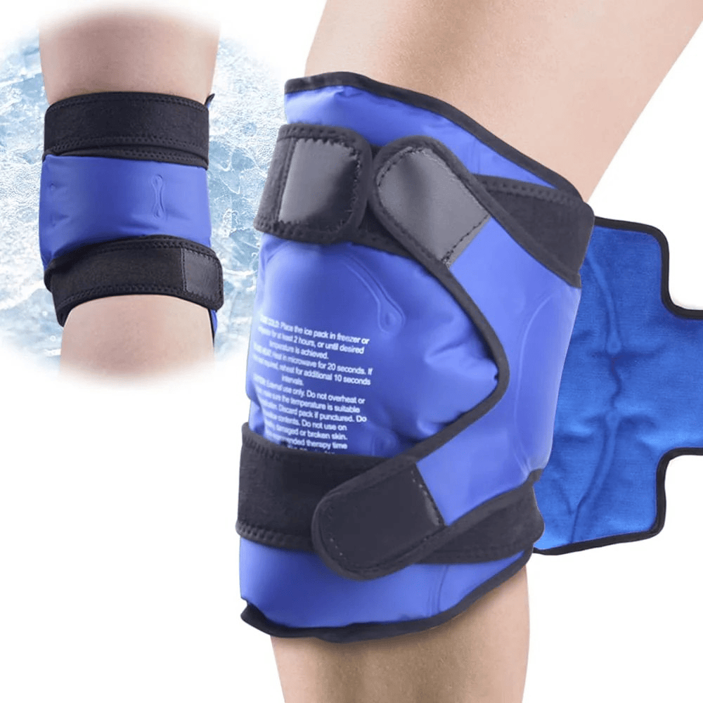 Reusable Knee Ice Pack Wrap – Hot Cold Compress Therapy for Pain Relief, Gel Knee Support for… — product image 5
