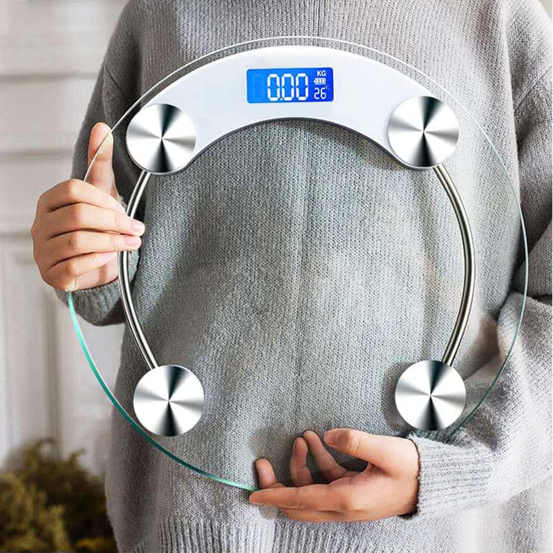 Round Digital Body Weight Scale – High-Definition LCD Display, Tempered Glass, Auto On/Off, Precision… — product image 8