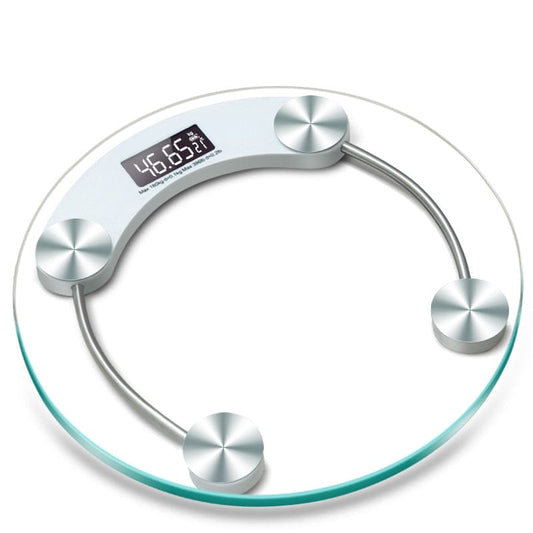 Round Digital Body Weight Scale – High-Definition LCD Display, Tempered Glass, Auto On/Off, Precision… — product image 1