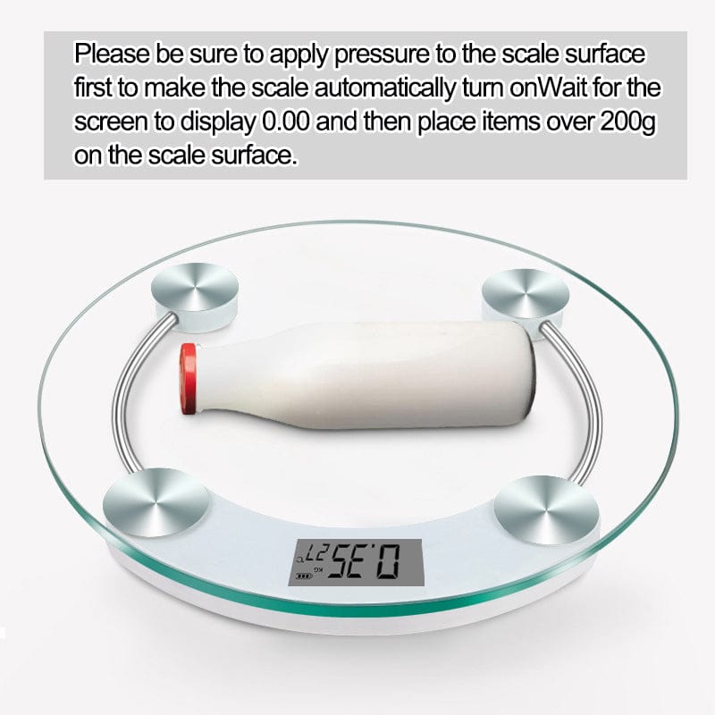 Round Digital Body Weight Scale – High-Definition LCD Display, Tempered Glass, Auto On/Off, Precision… — product image 10
