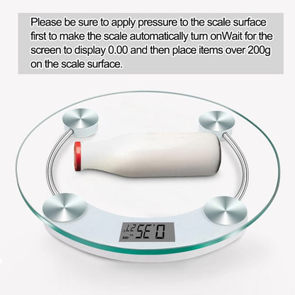 Round Digital Body Weight Scale – High-Definition LCD Display, Tempered Glass, Auto On/Off, Precision… — product image 10