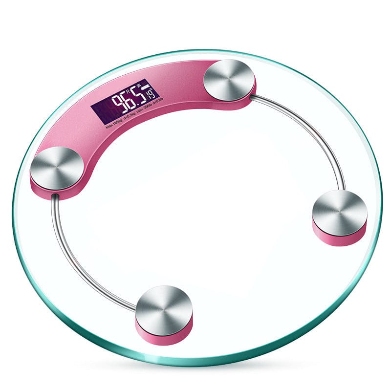 Round Digital Body Weight Scale – High-Definition LCD Display, Tempered Glass, Auto On/Off, Precision… — product image 3