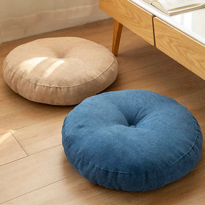 Round Floor Seat Cushion – Soft Tatami Meditation & Yoga Pad – Breathable Cotton & Linen, Comfortable… — product image 12