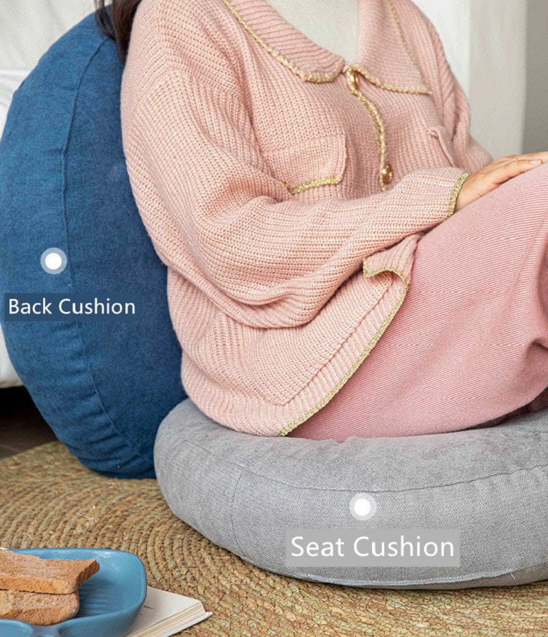 Round Floor Seat Cushion – Soft Tatami Meditation & Yoga Pad – Breathable Cotton & Linen, Comfortable… — product image 7