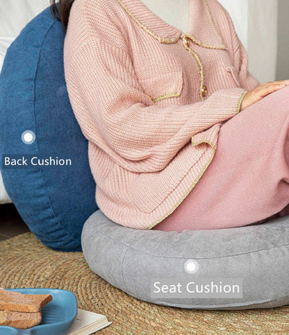 Round Floor Seat Cushion – Soft Tatami Meditation & Yoga Pad – Breathable Cotton & Linen, Comfortable… — product image 7