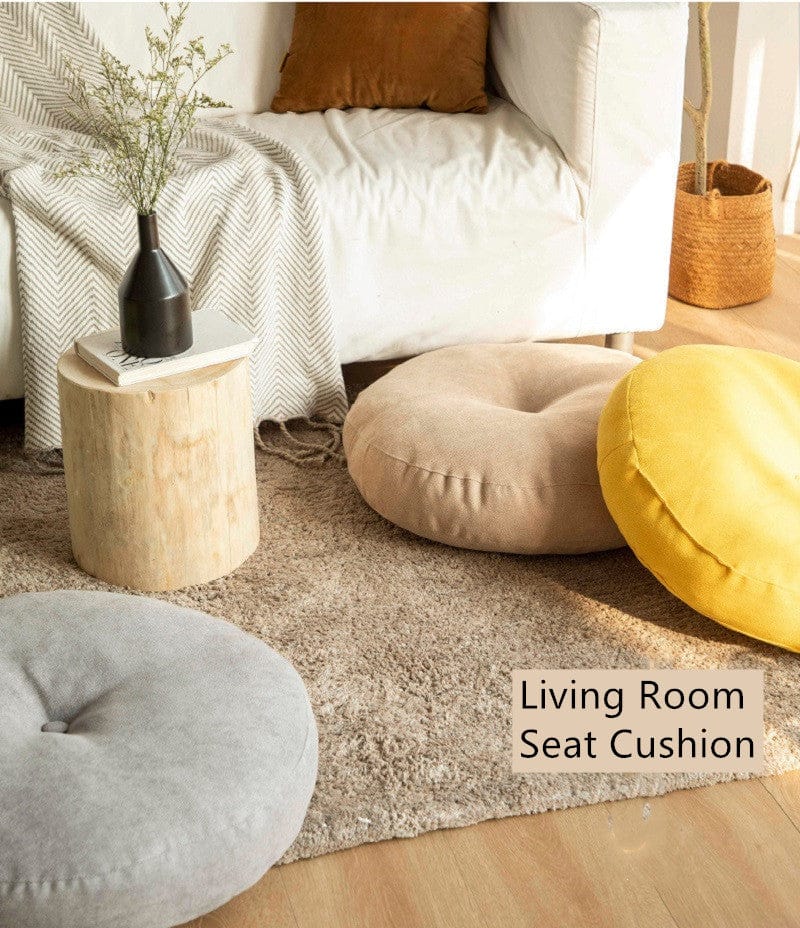 Round Floor Seat Cushion – Soft Tatami Meditation & Yoga Pad – Breathable Cotton & Linen, Comfortable… — product image 6