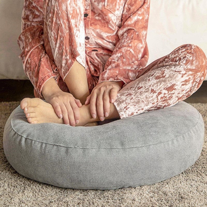 Round Floor Seat Cushion – Soft Tatami Meditation & Yoga Pad – Breathable Cotton & Linen, Comfortable… — product image 10