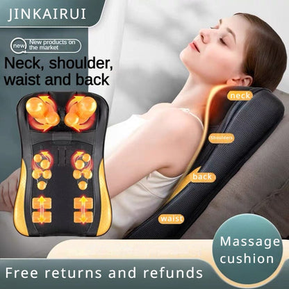 Shiatsu Neck and Back Massager Pillow – Electric Cushion with Infrared Heat, Deep Tissue Kneading, 3… — product image 3