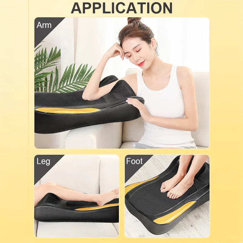 Shiatsu Neck and Back Massager Pillow – Electric Cushion with Infrared Heat, Deep Tissue Kneading, 3… — product image 8